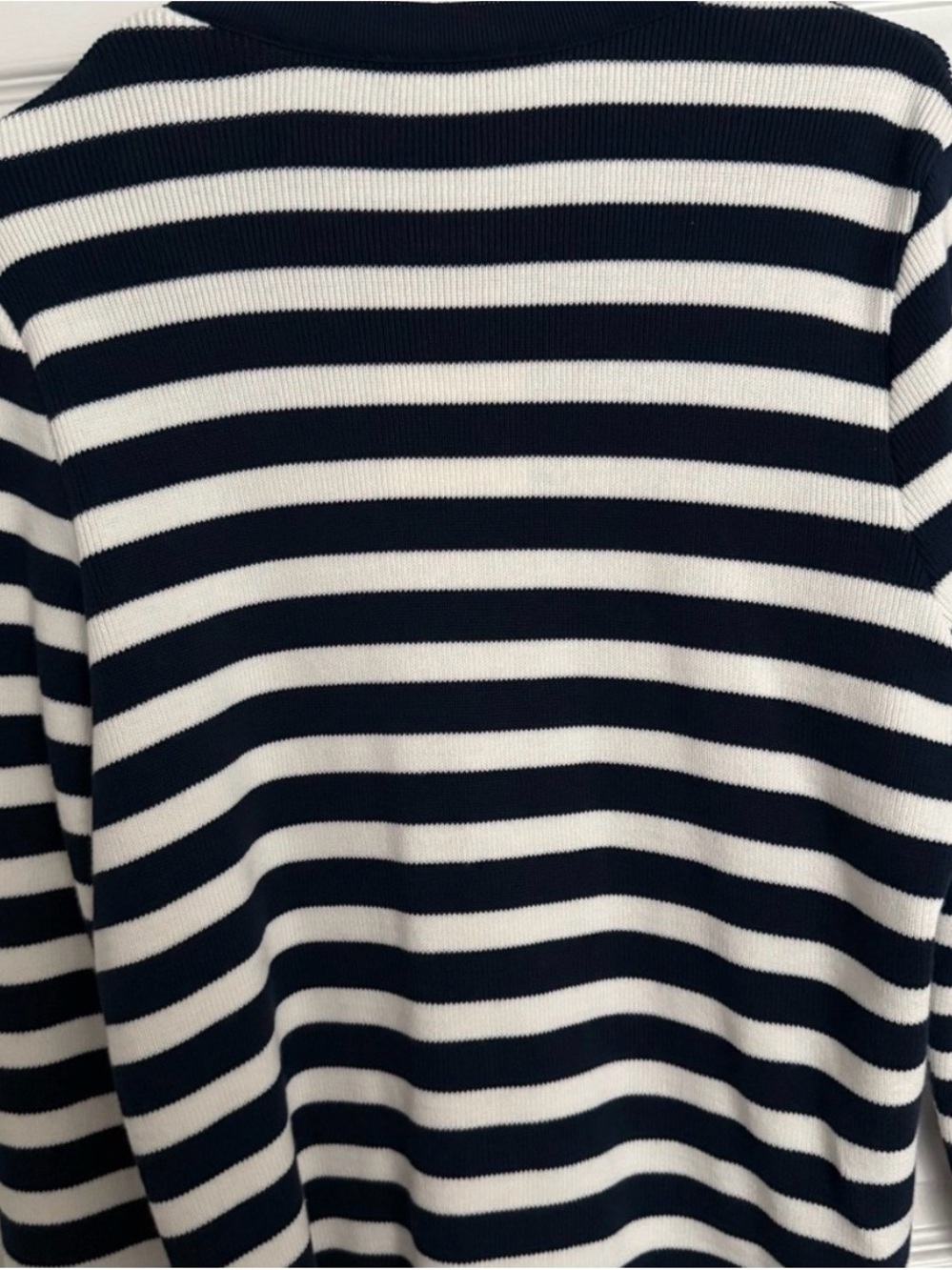 Gilet baptiste marine ecru sezane - Picture 4 of 5